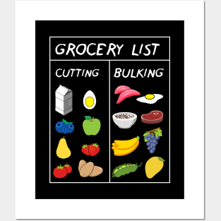 Grocery List: Cutting / Bulking Posters and Art